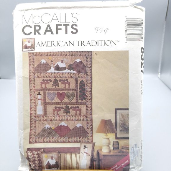 Vintage Sewing PATTERN McCall Crafts 8327, American Tradition Home Decorating - Picture 1 of 2